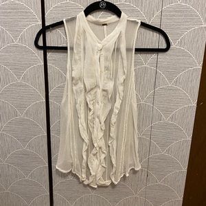 White FP sheer tank top